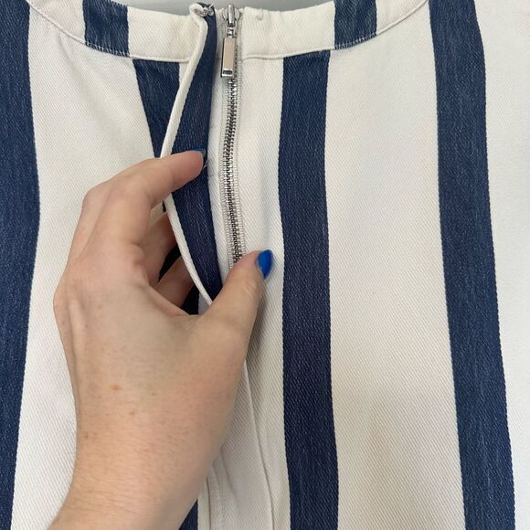 Grey Jason Wu striped box tee size 12 - Picture 3 of 5